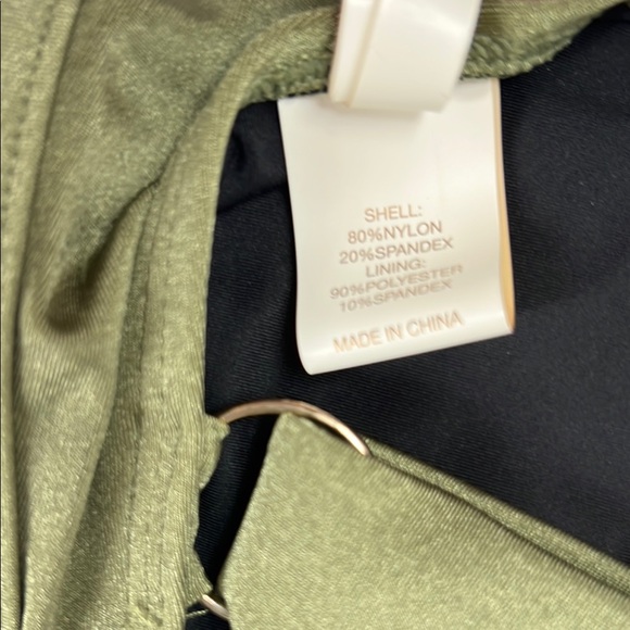 Chelsea & Violet Olive Green Women's Bikini Top - Picture 5 of 5